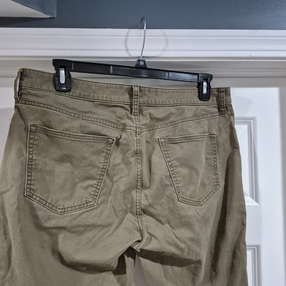 Flint & Tinder Pants Mens 36x32 Green Slim Fit 365 Five Pocket Stretch Huckberry